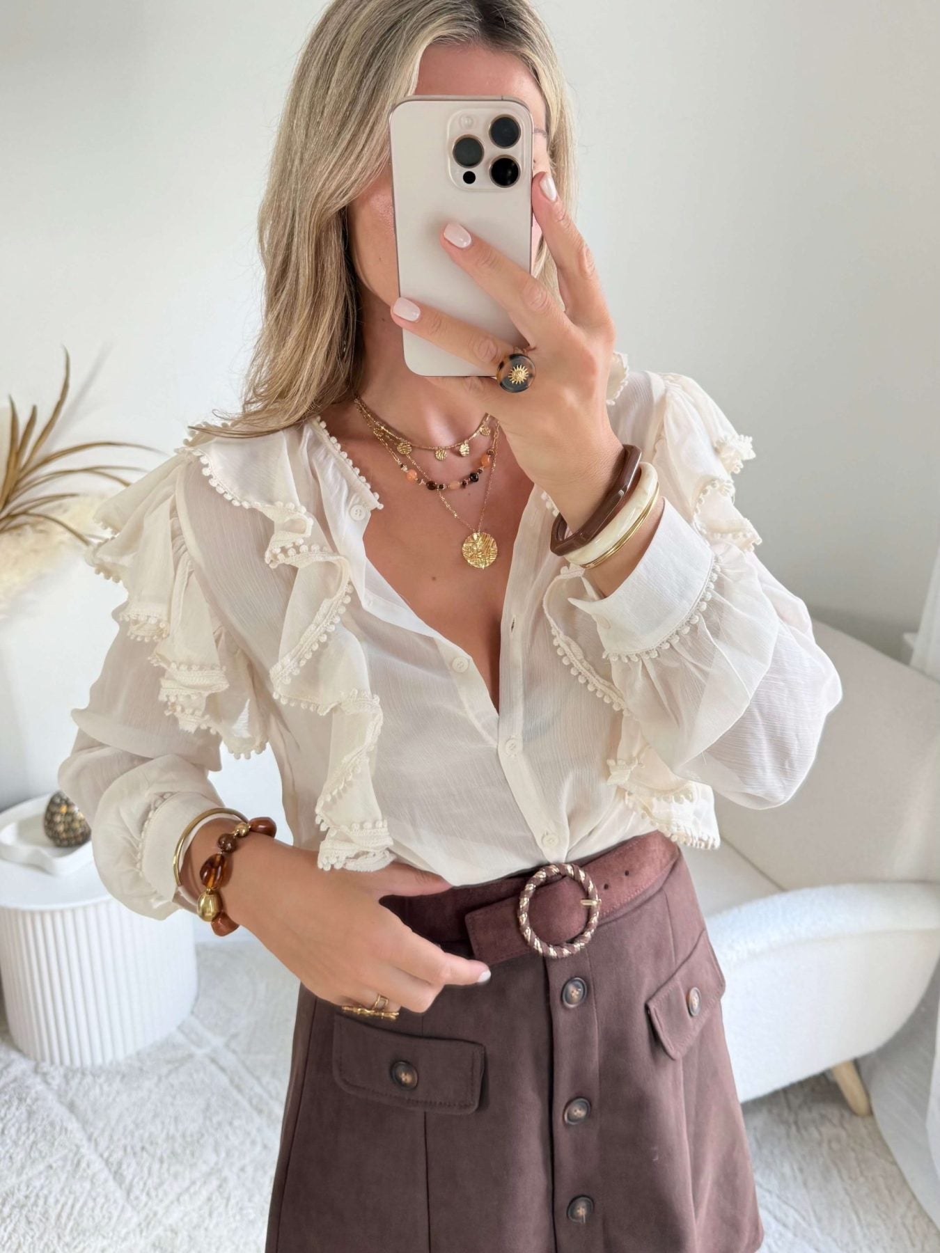 Blouse à volants - Amor