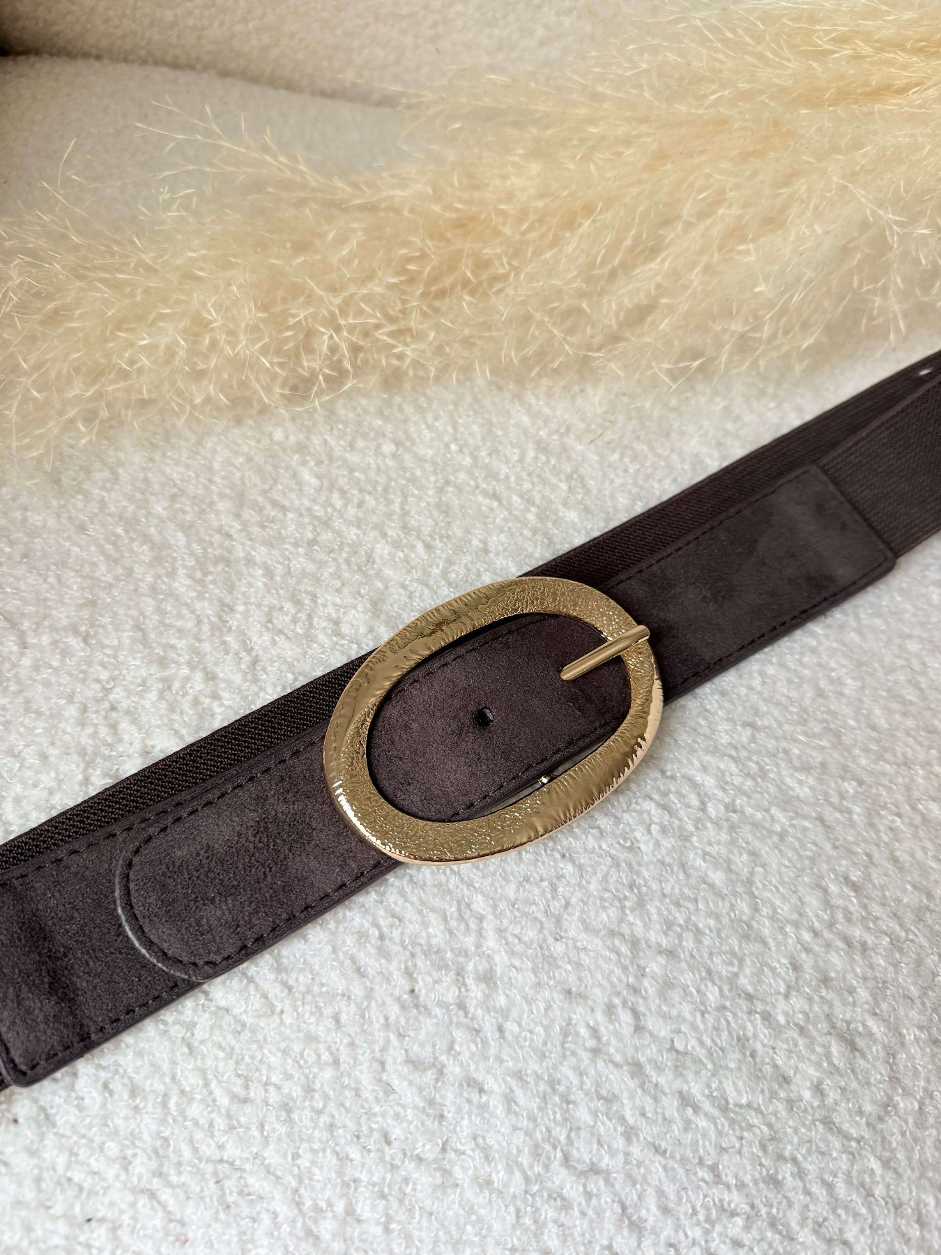 Ceinture marron boucle - Taille Plus