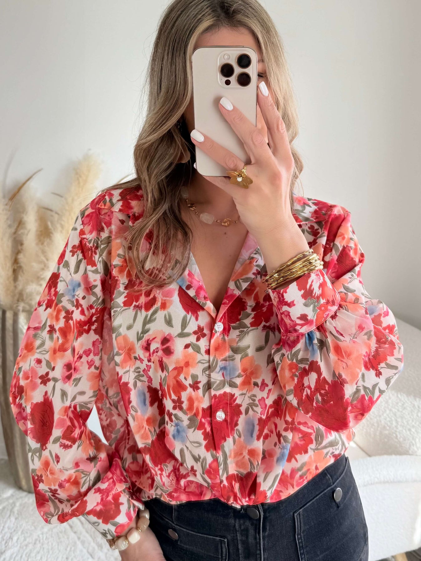 Chemise ample fleurie femme Easy Dressing