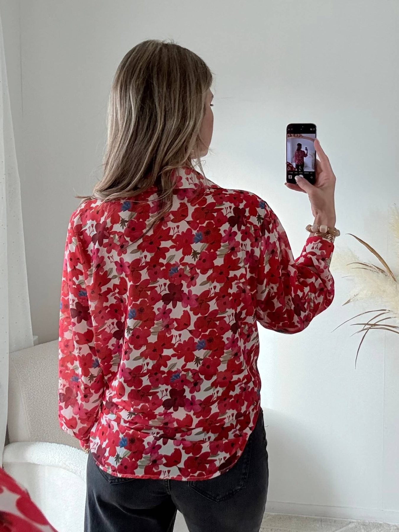 Chemise ample imprimée fleurs -Flora