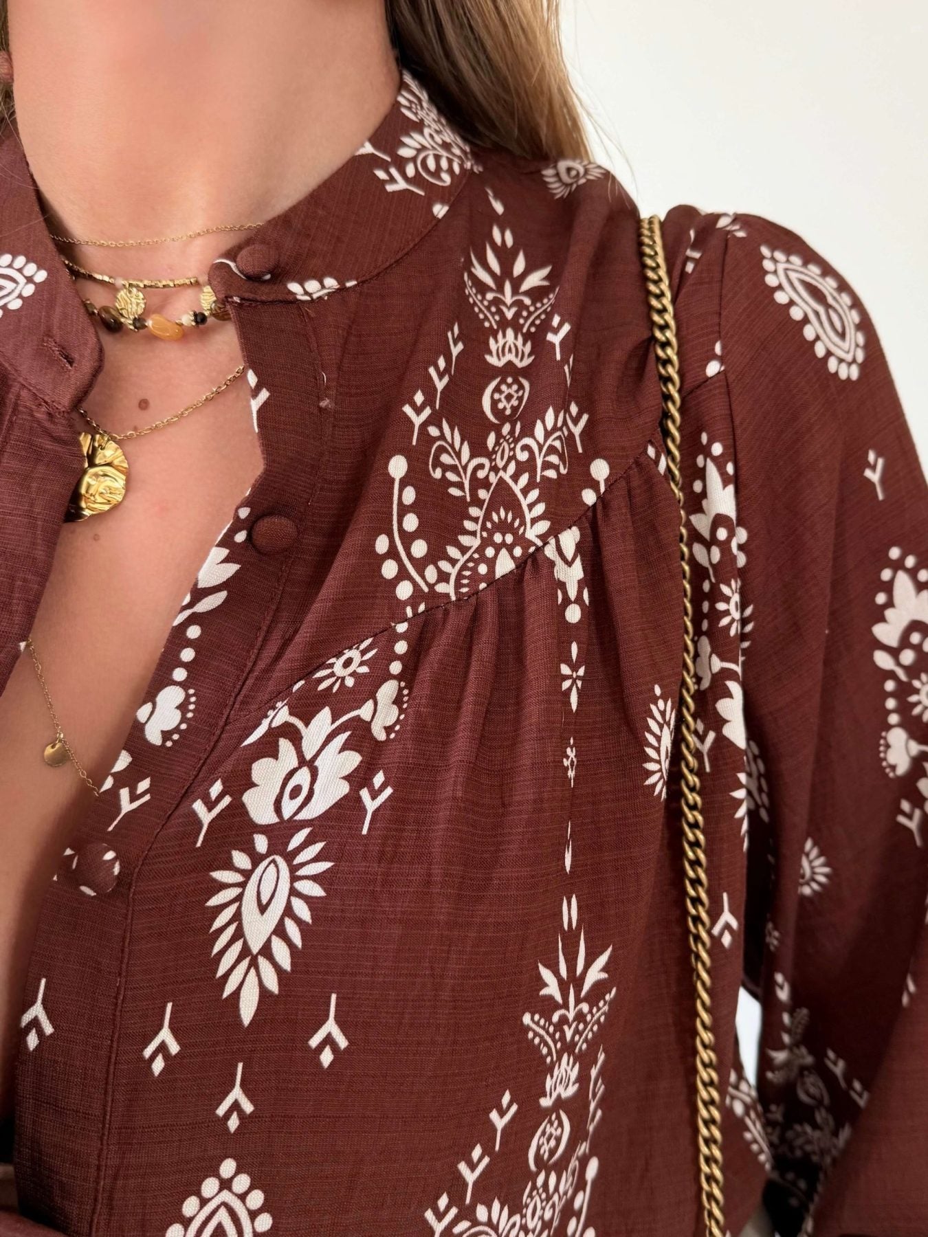 Chemise chocolat - Ingrid