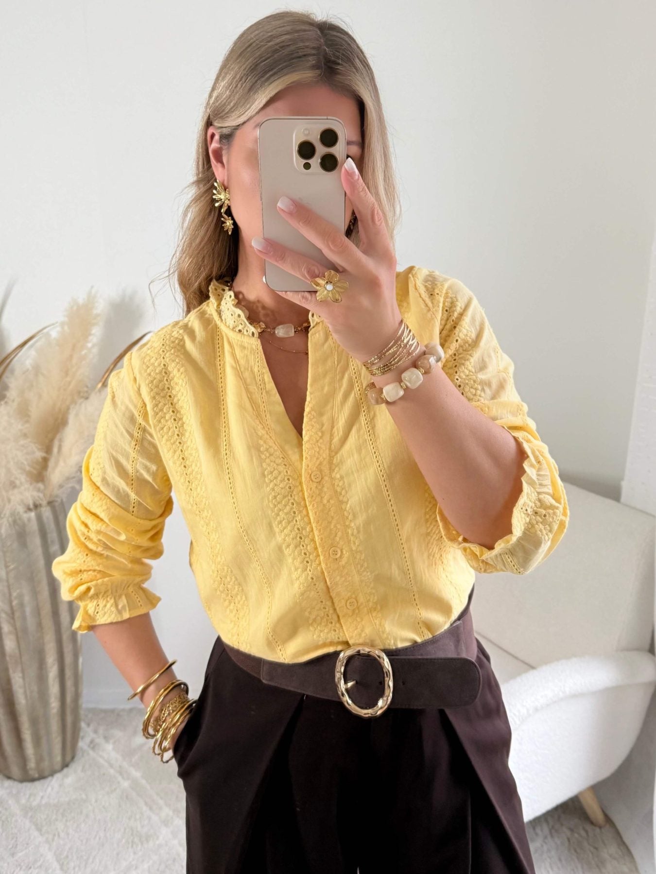 Chemisier jaune - Lioré