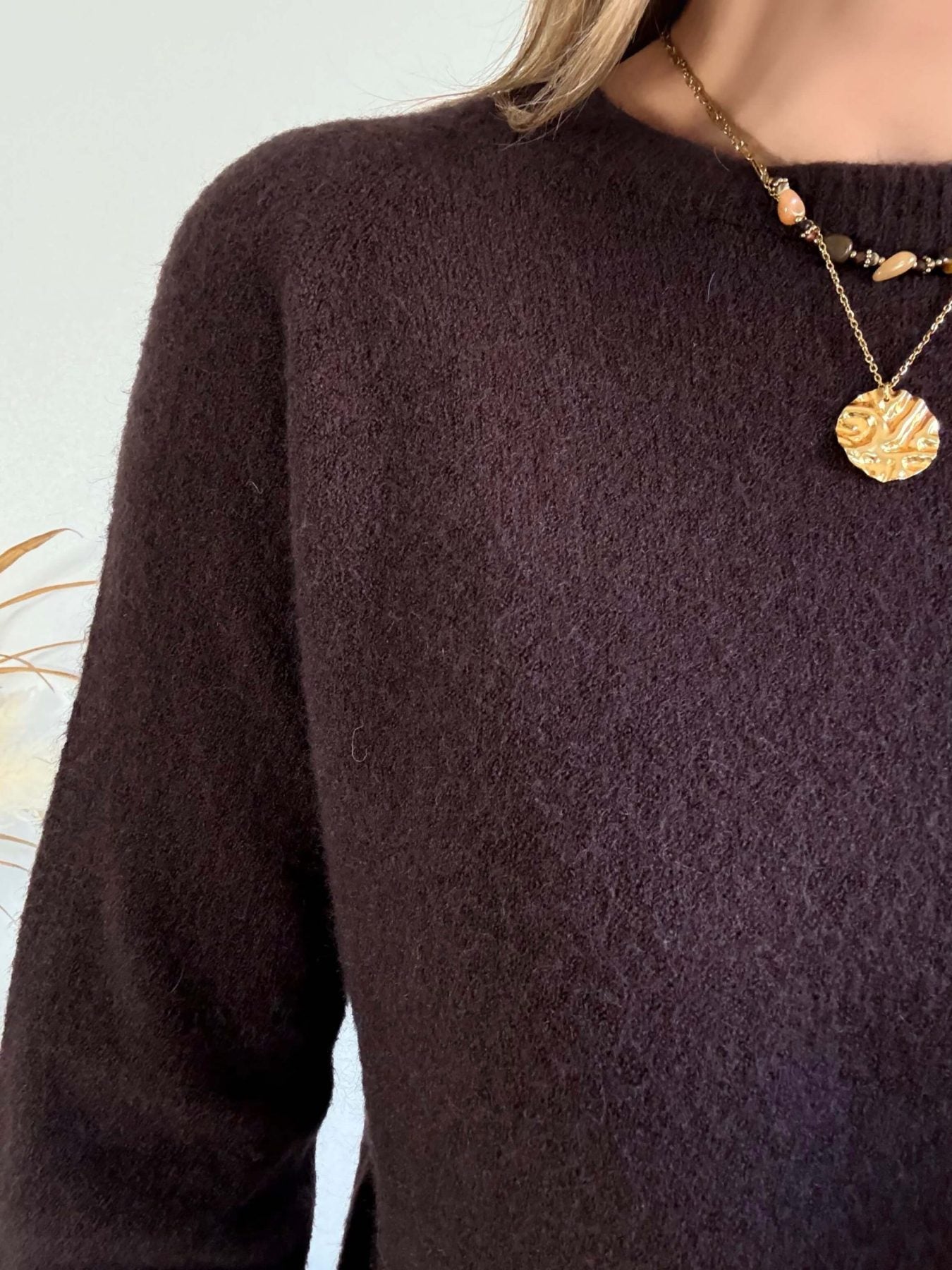 Pull fin chocolat - Edme