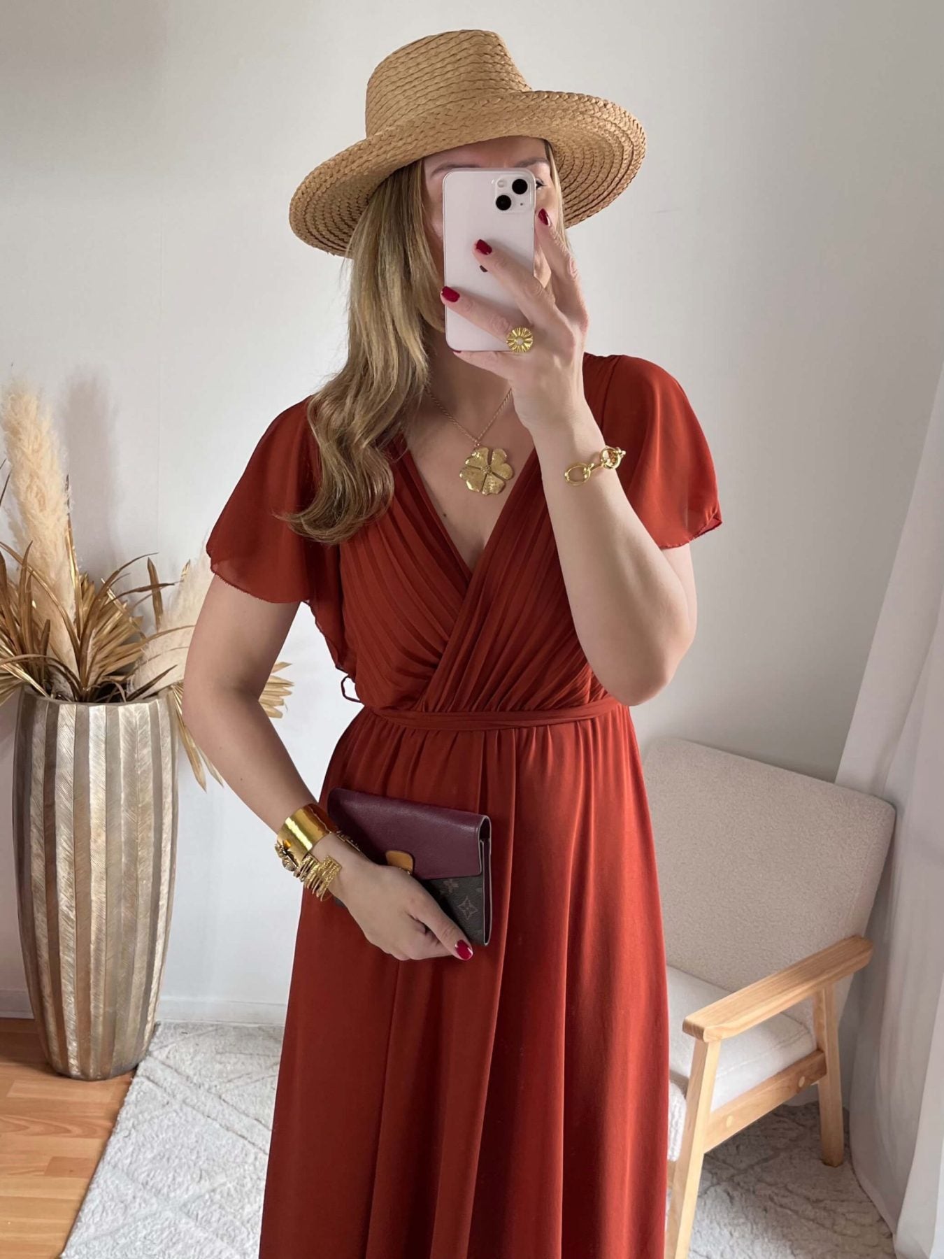 Robe terracotta - Chloé