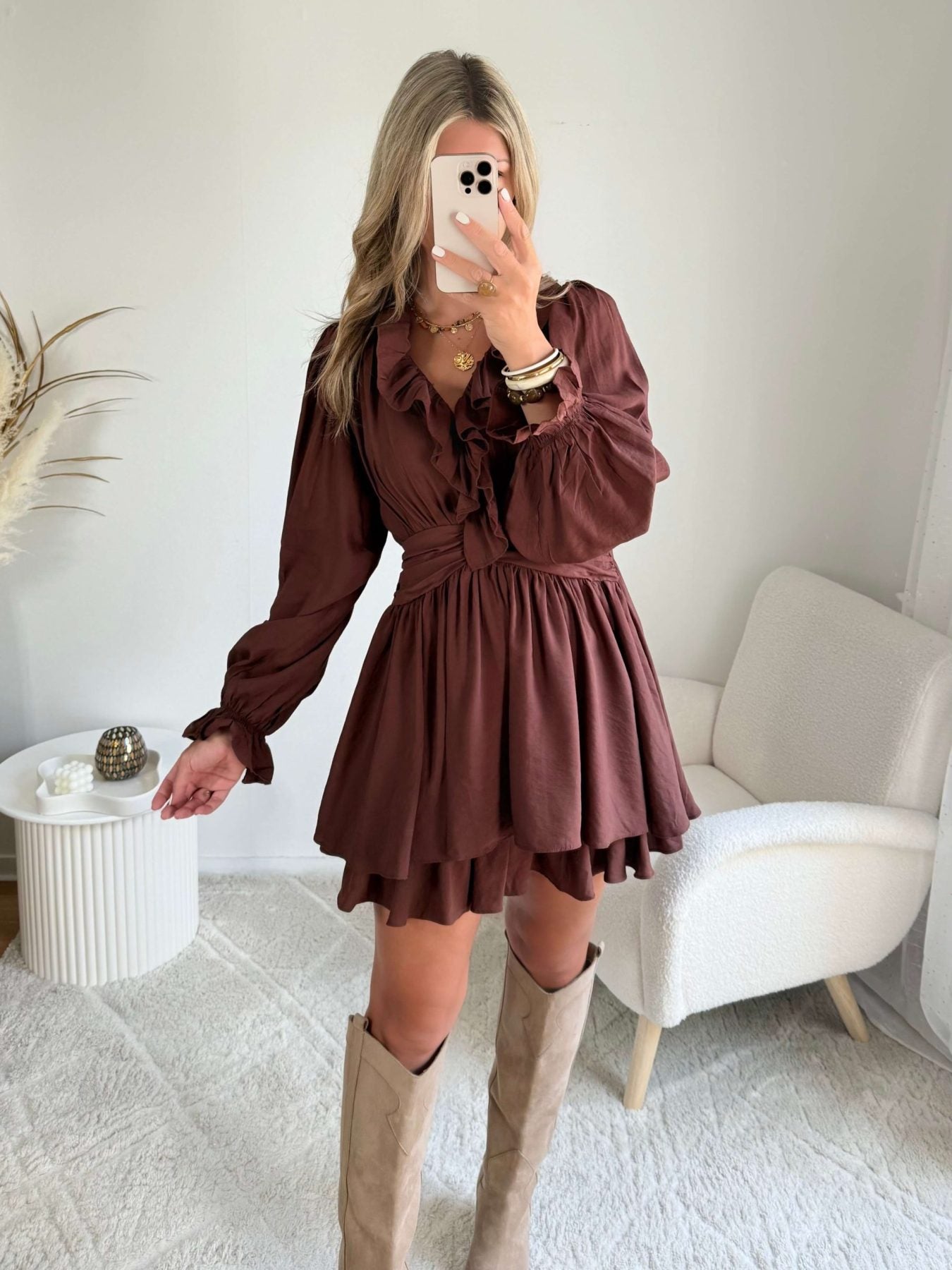 Robe bohème marron - Kessy