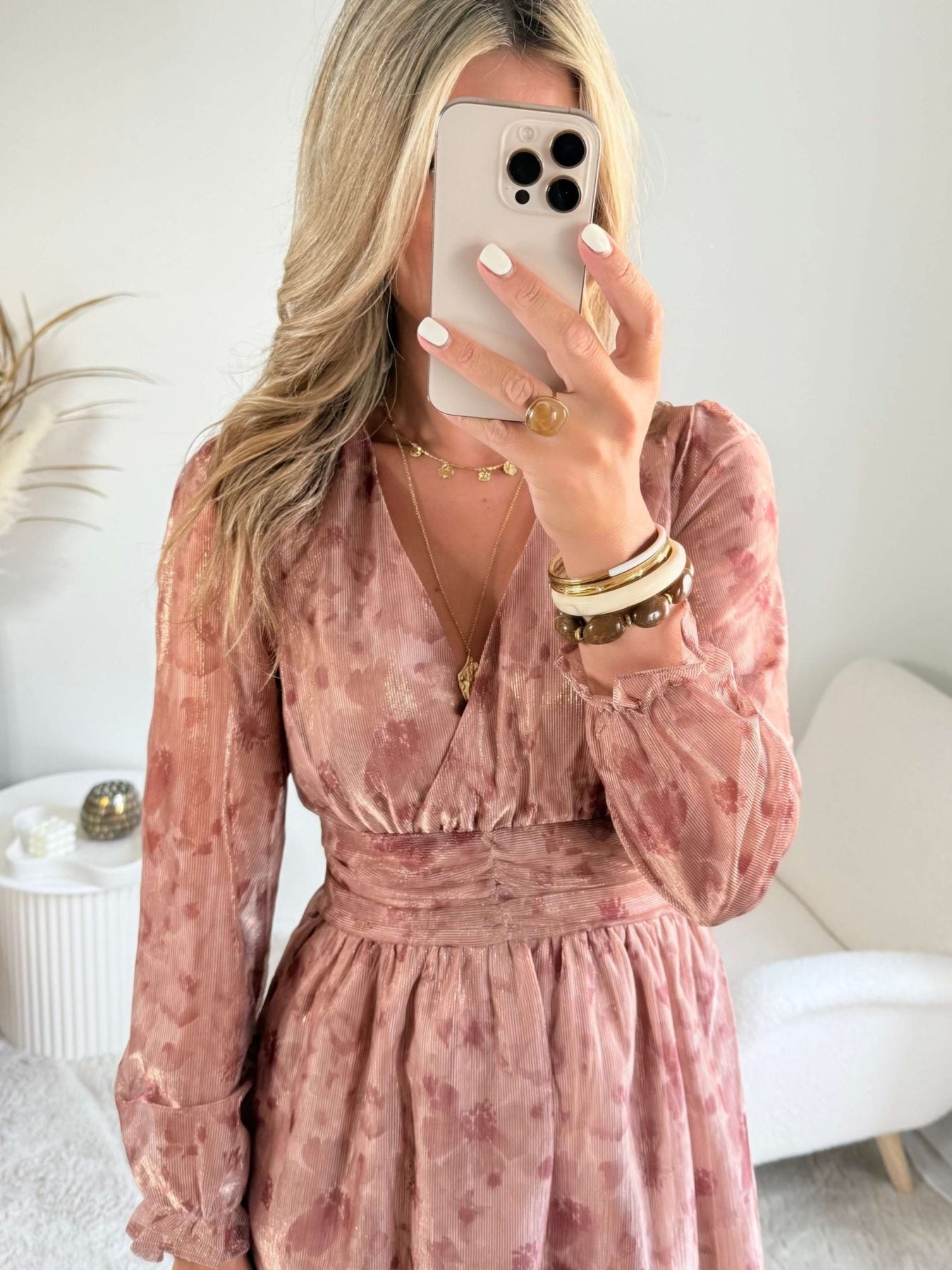 Robe courte irisée - Jade