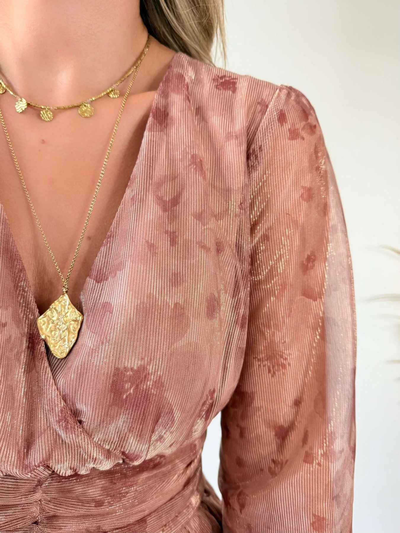 Robe courte irisée - Jade