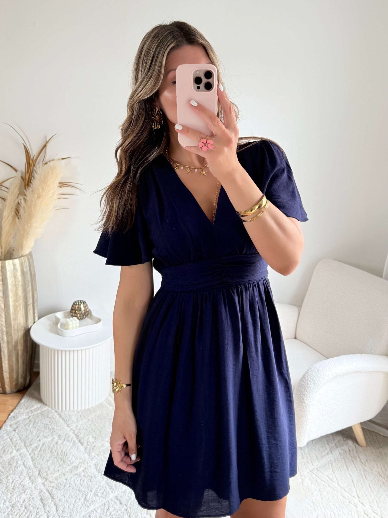 Robe courte marine - Diana