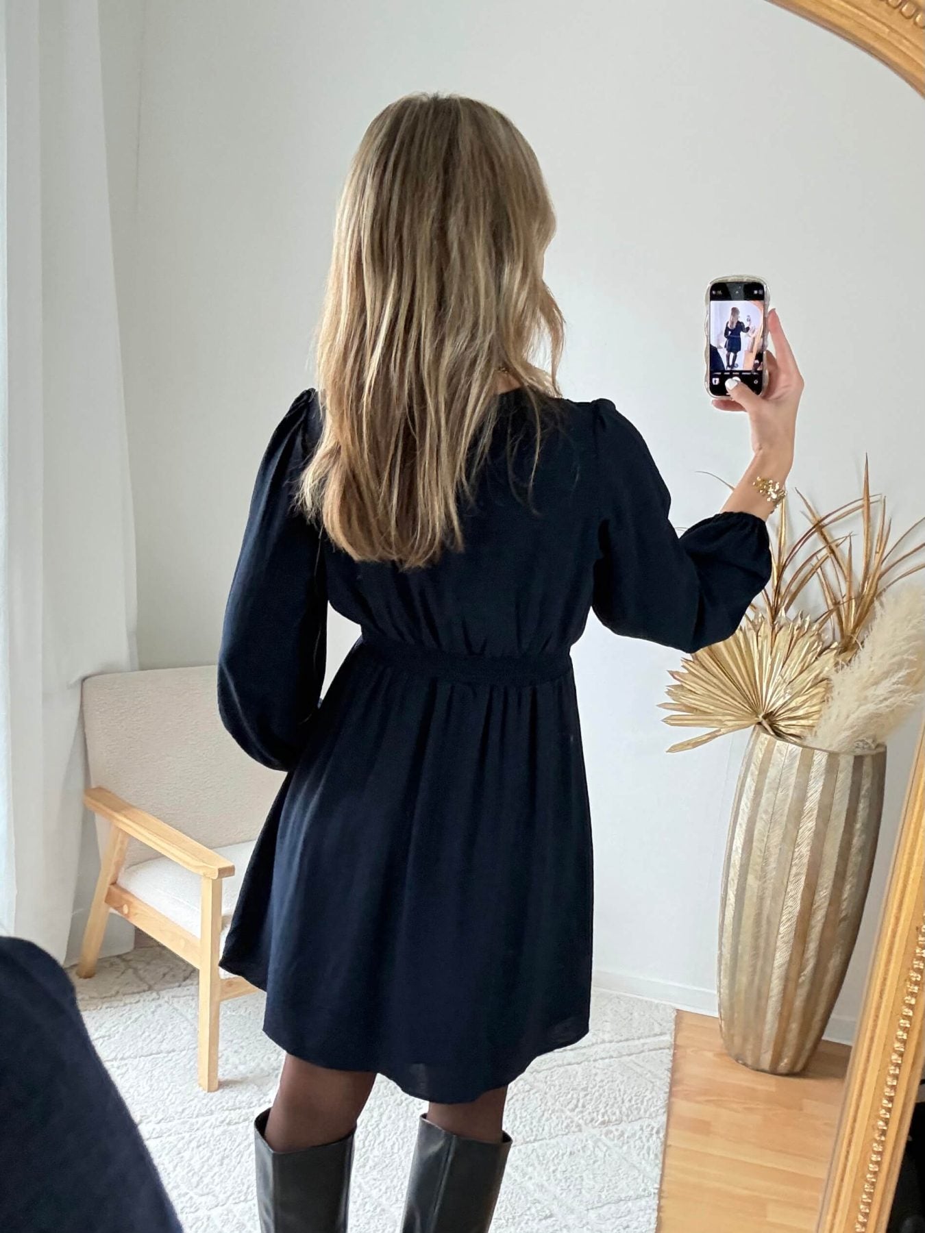 Robe courte marine - Lucie