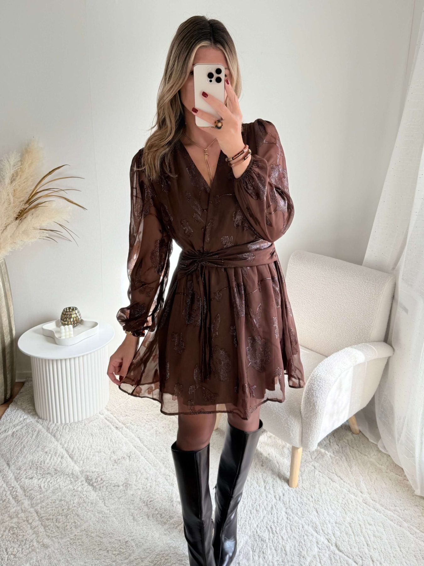 Robe marron - Blake