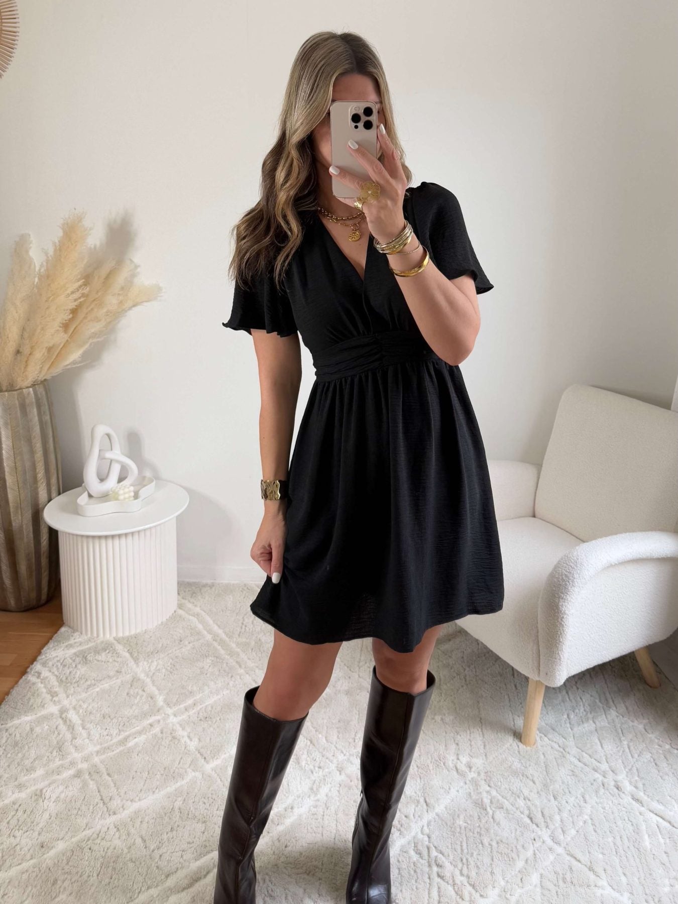 Robe courte noire - Diana