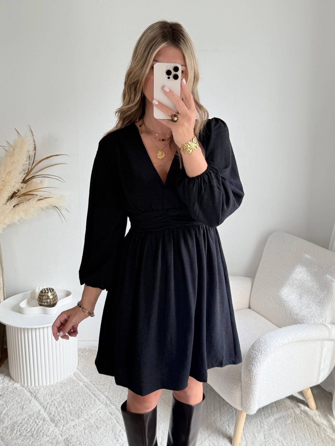 Robe courte noire - Lucie