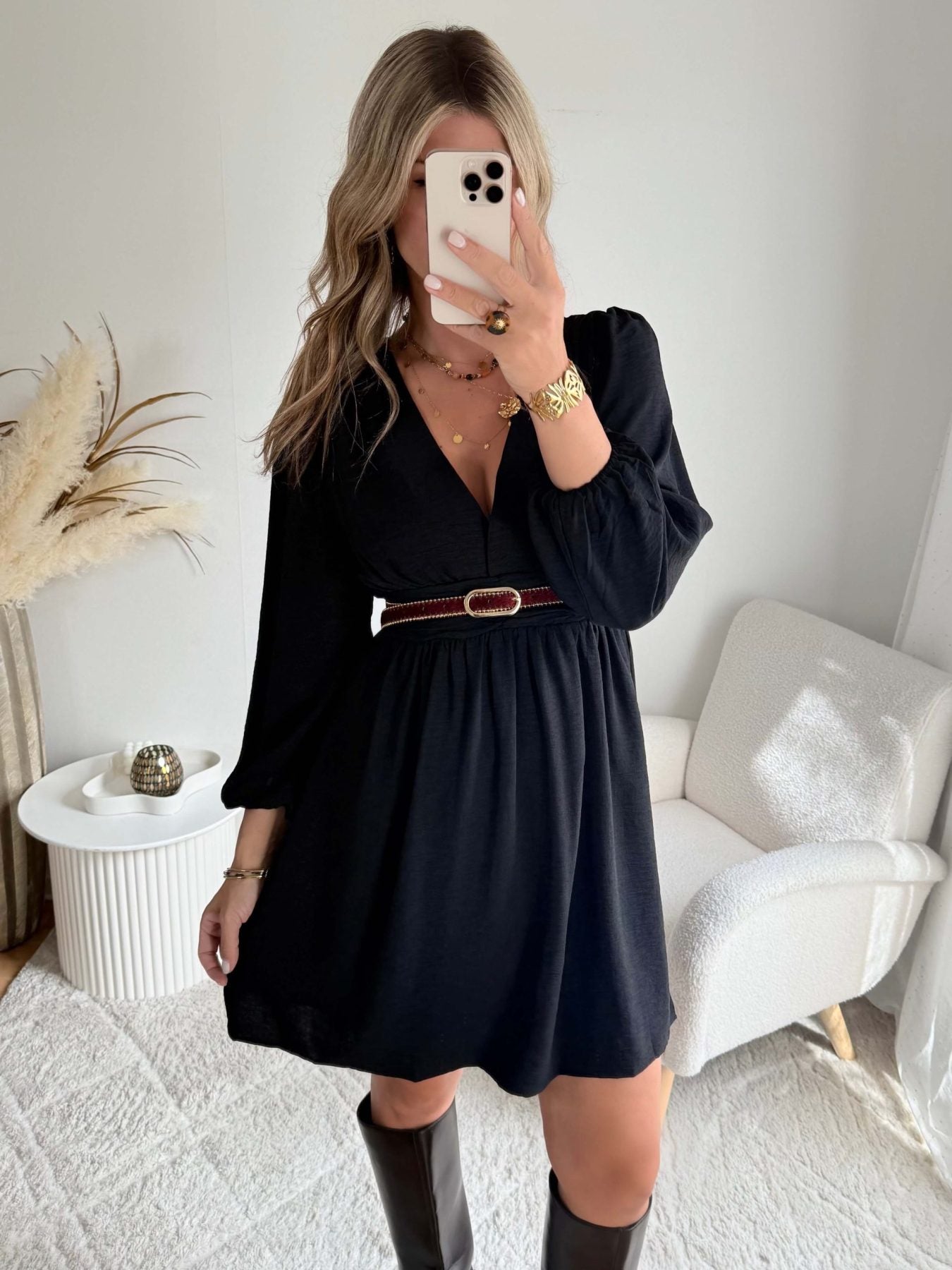 Robe courte noire - Lucie