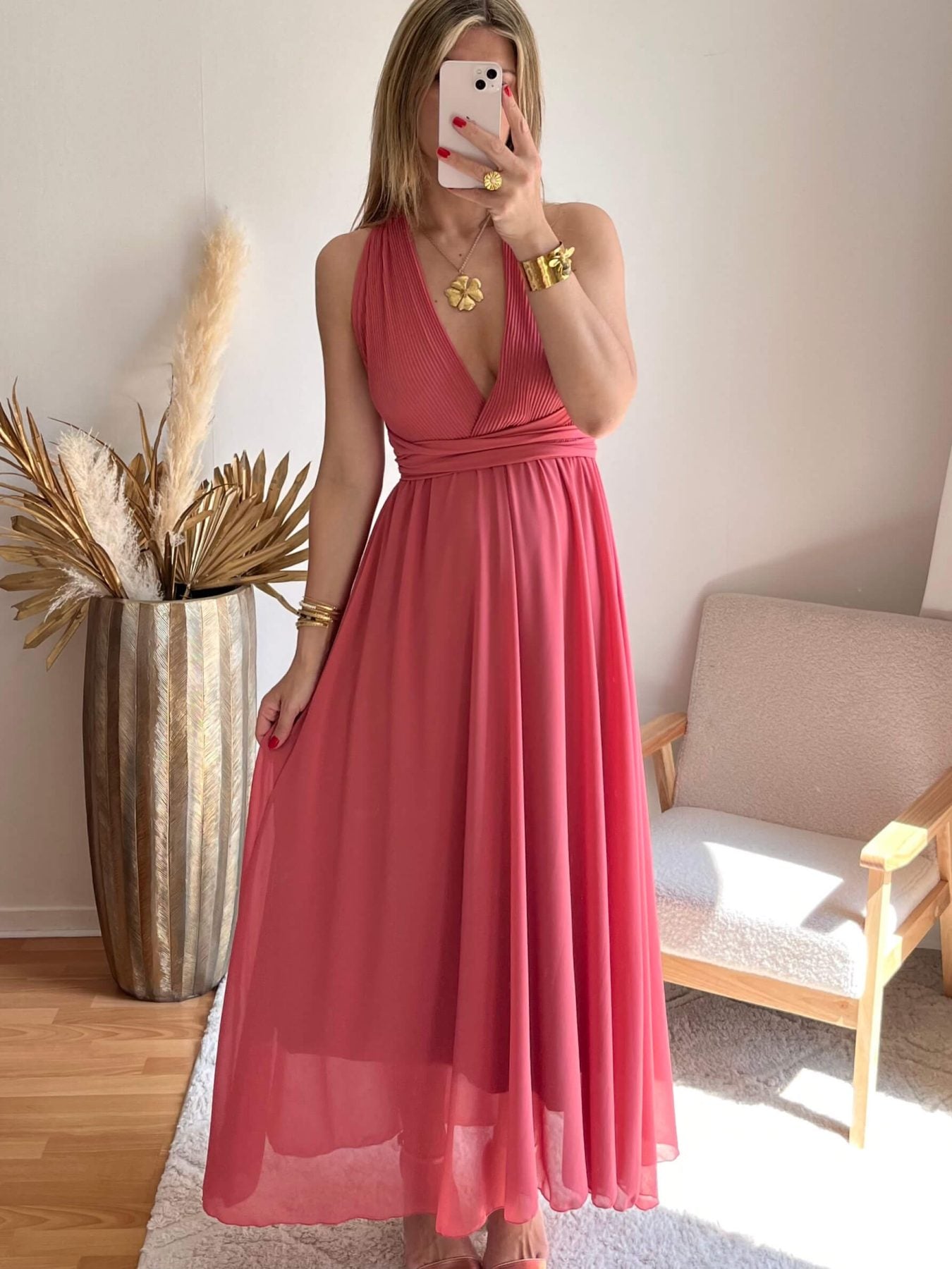 Robe vieux rose - Valentina