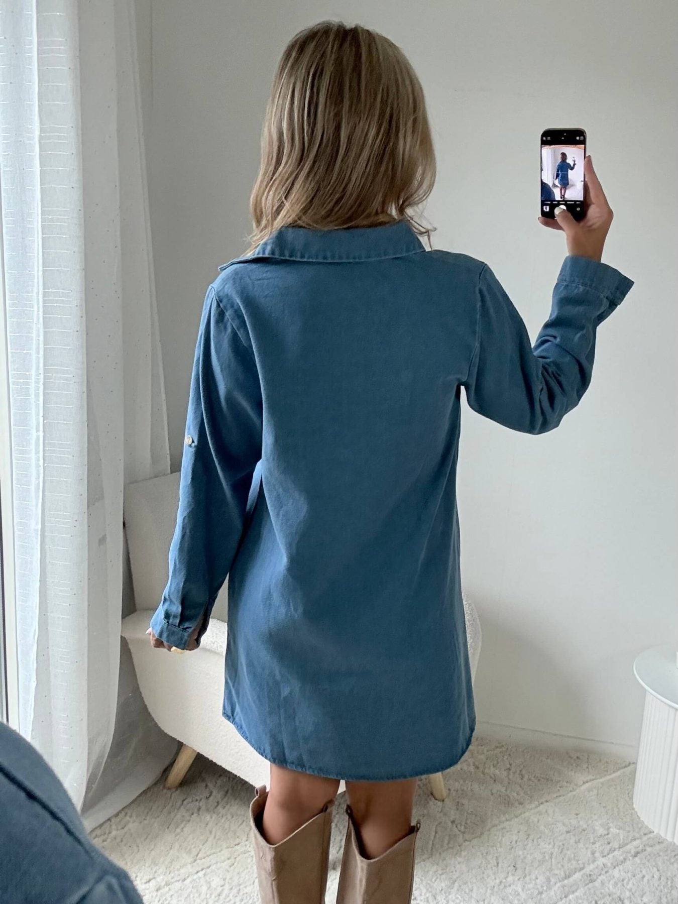 Robe droite en jean - Paula