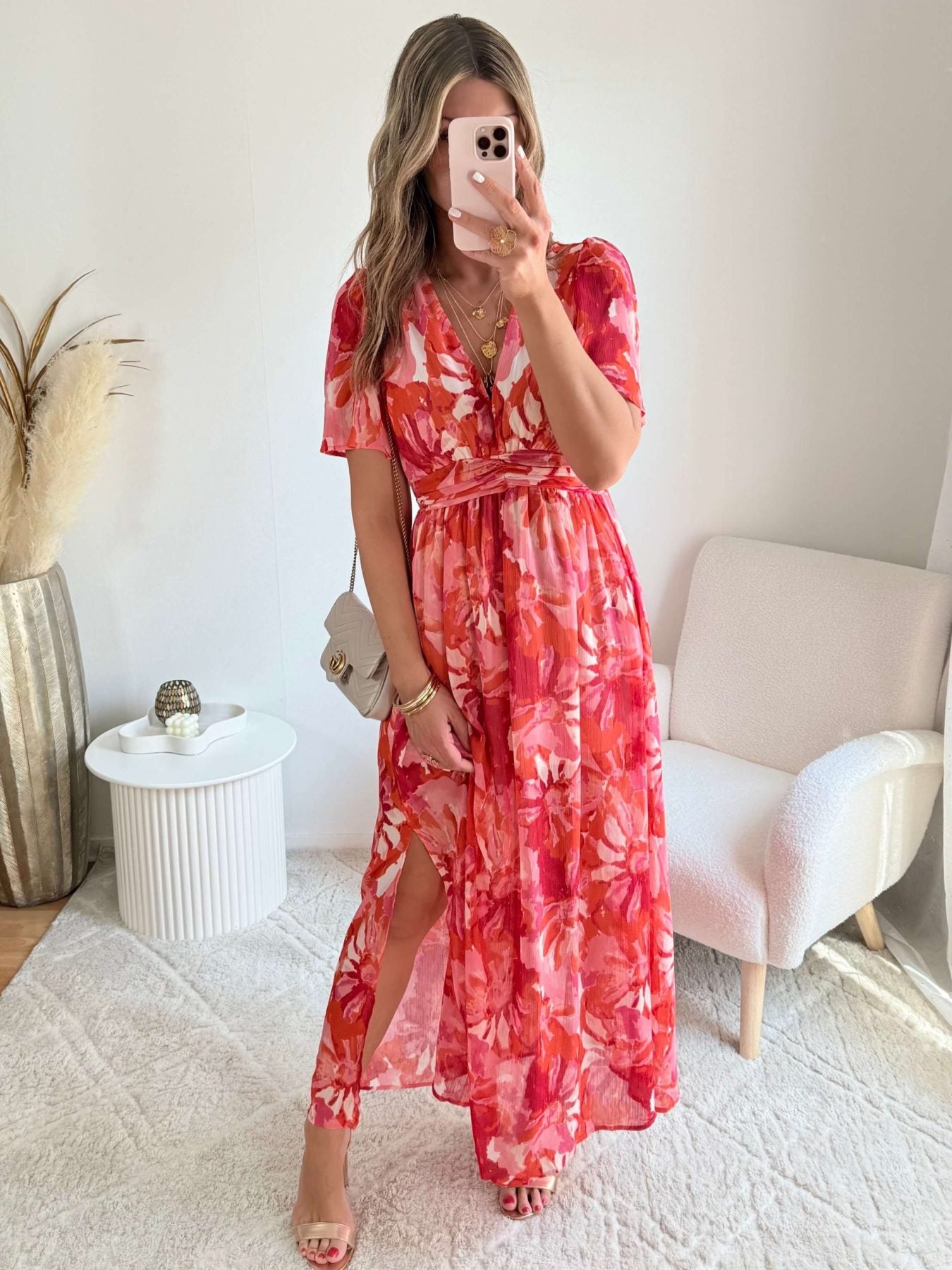 Robe longue fendue - Stella