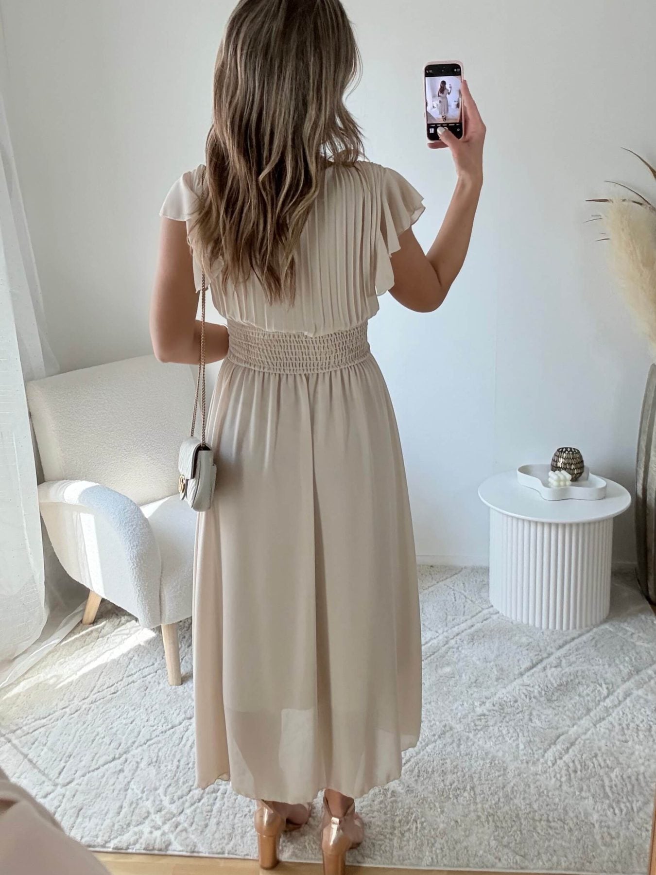 Robe longue beige - Zoé