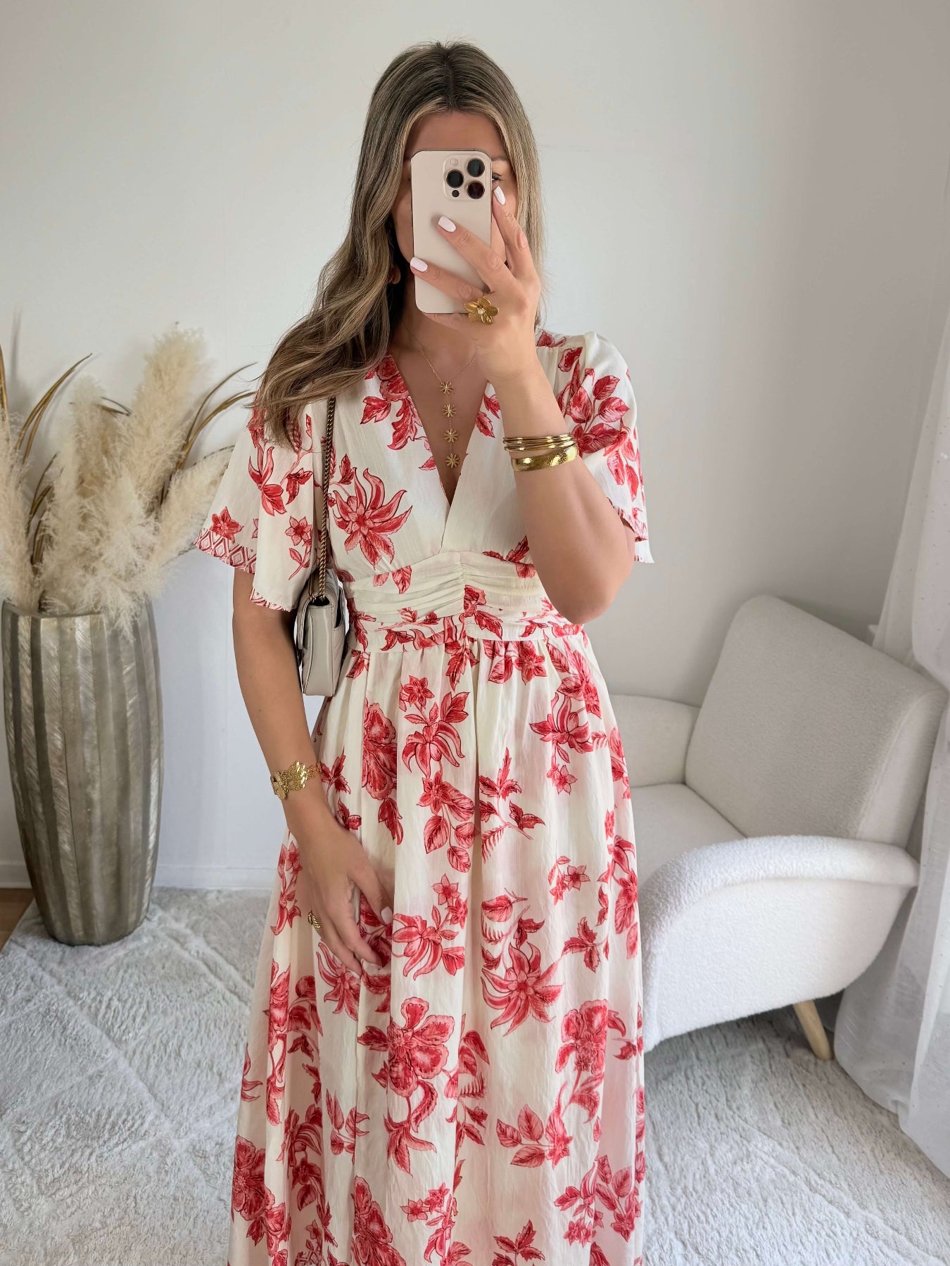 Robe Maddy élégante et féminine, coupe flatteuse du S au 4XL, idéale pour cérémonie, mariage ou soirée chic