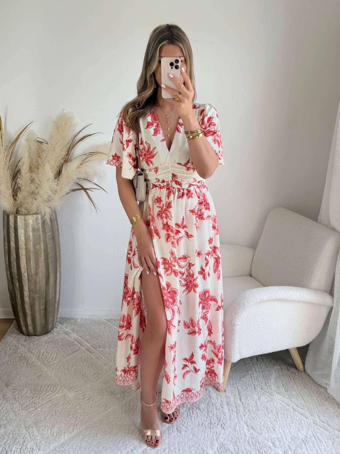 Robe Maddy élégante et féminine, coupe flatteuse du S au 4XL, idéale pour cérémonie, mariage ou soirée chic