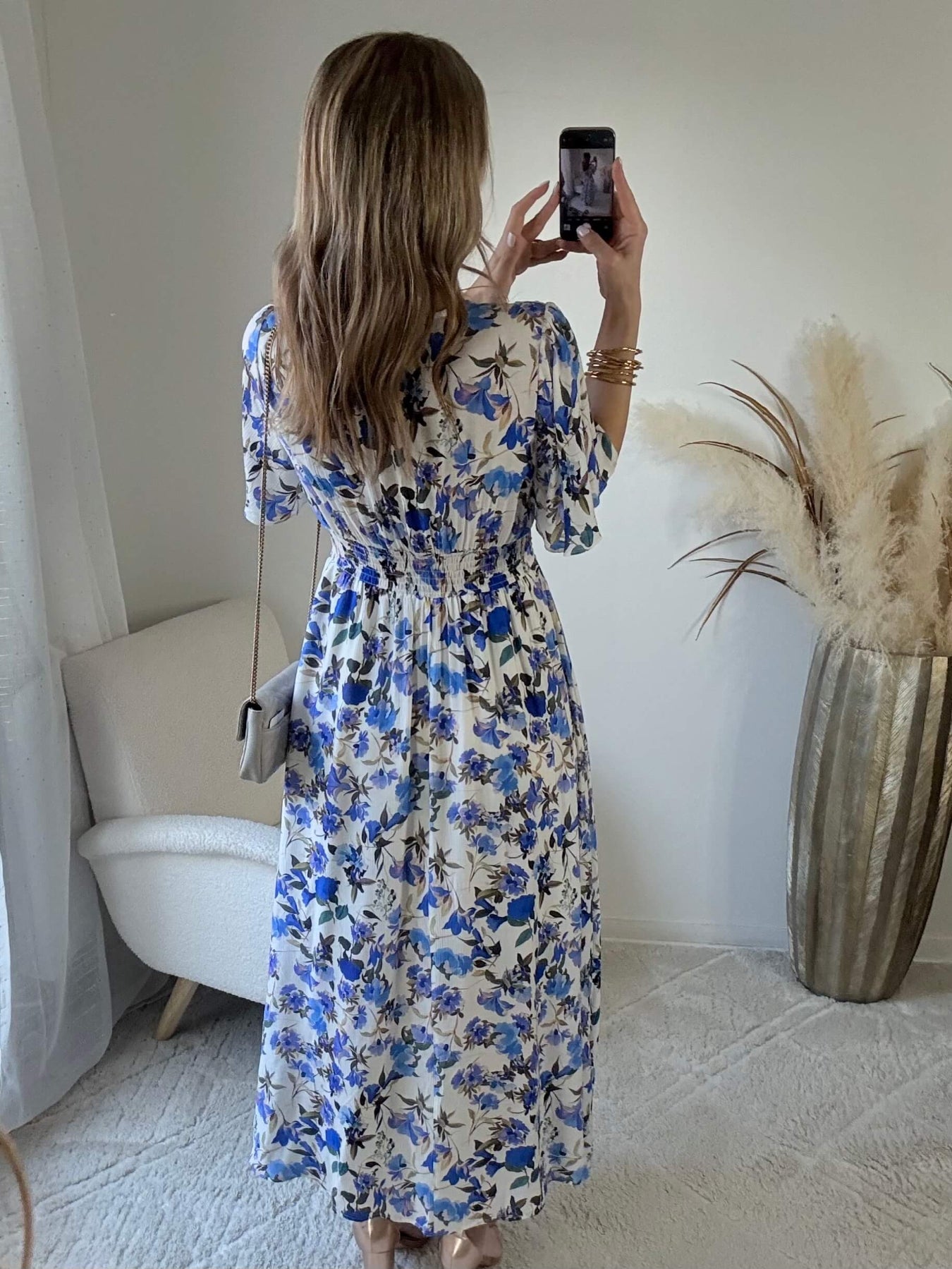 Robe longue fleurie femme Cassandra fluide élégante Easy Dressing