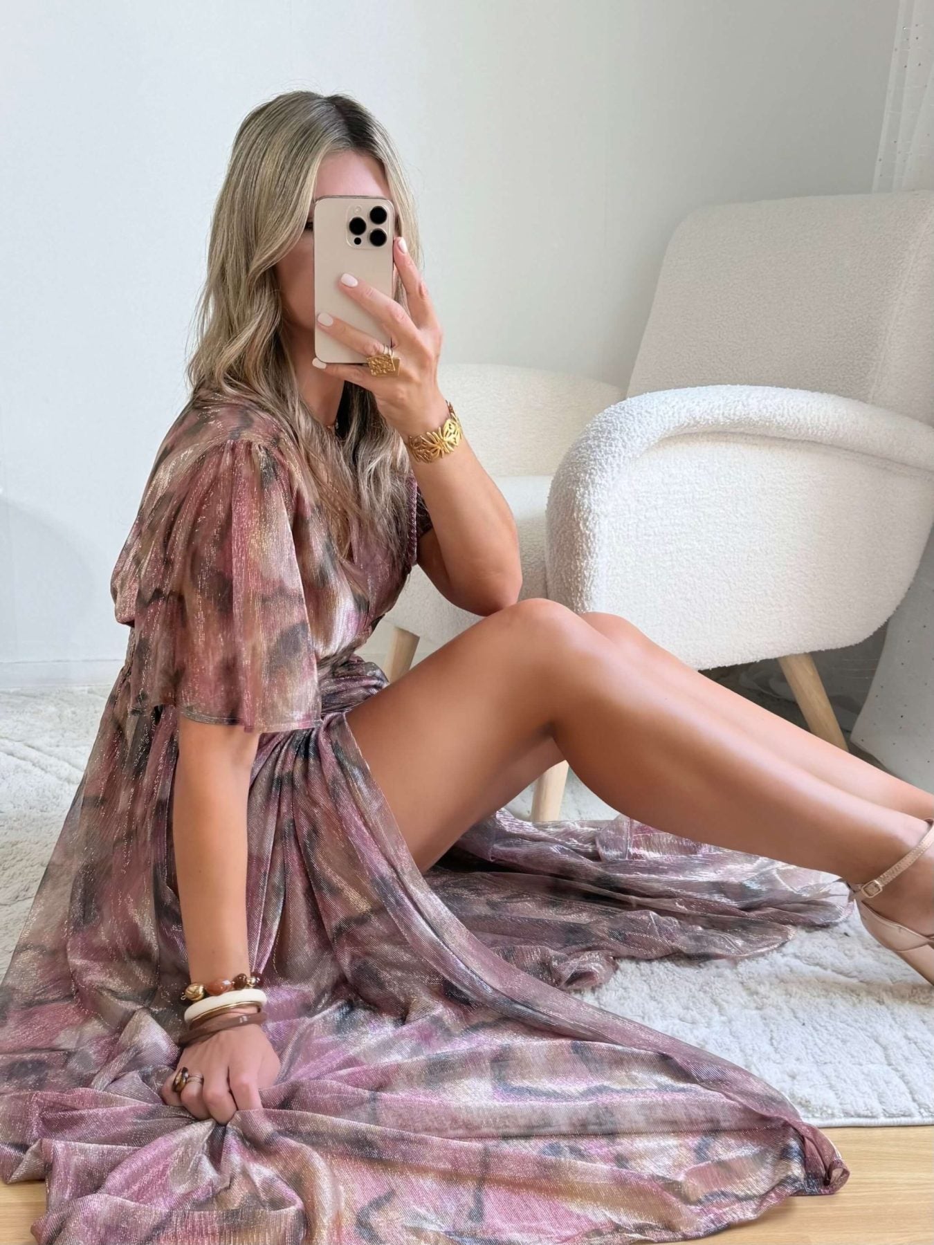 Robe longue irisée - Louise