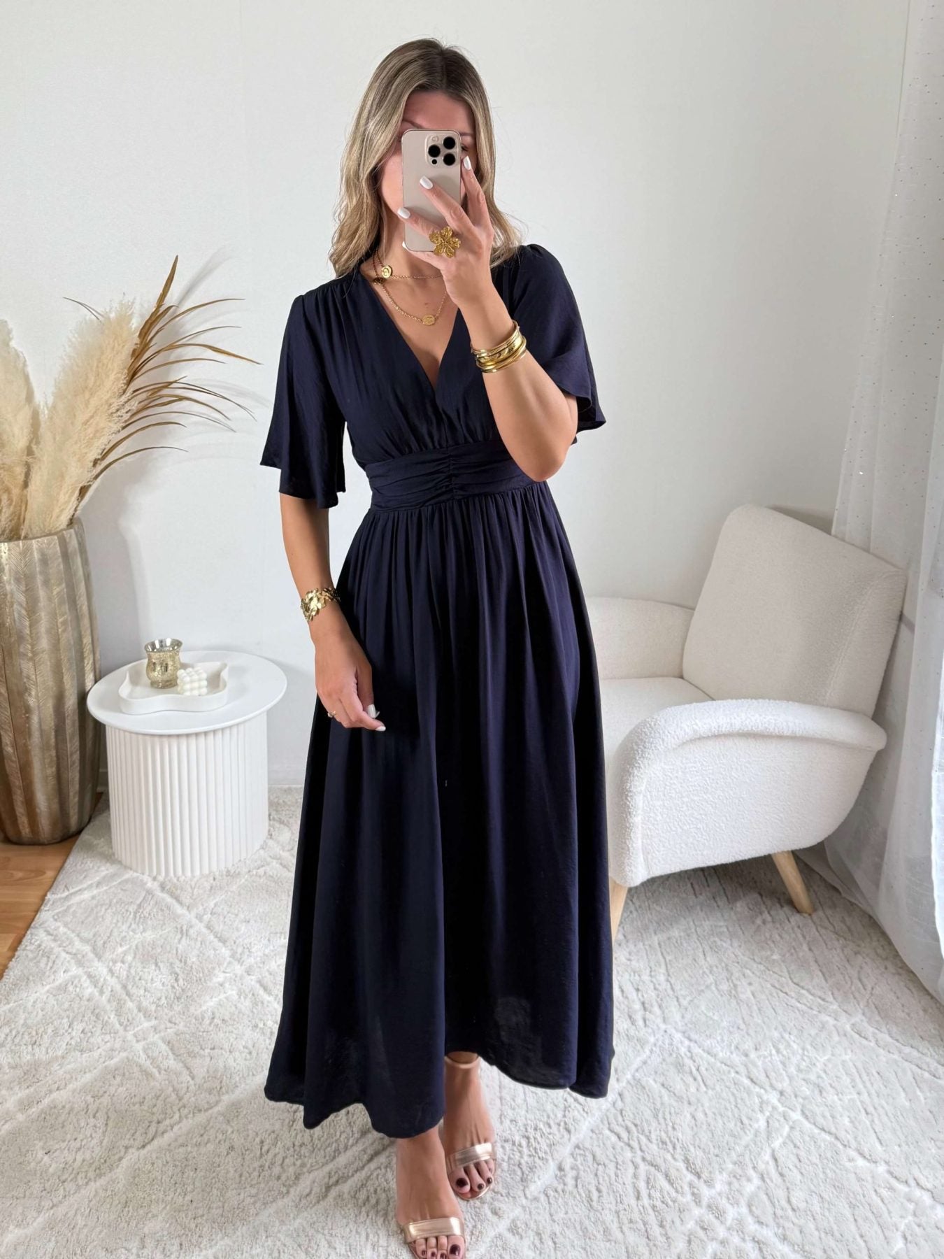 Robe longue marine - Diana