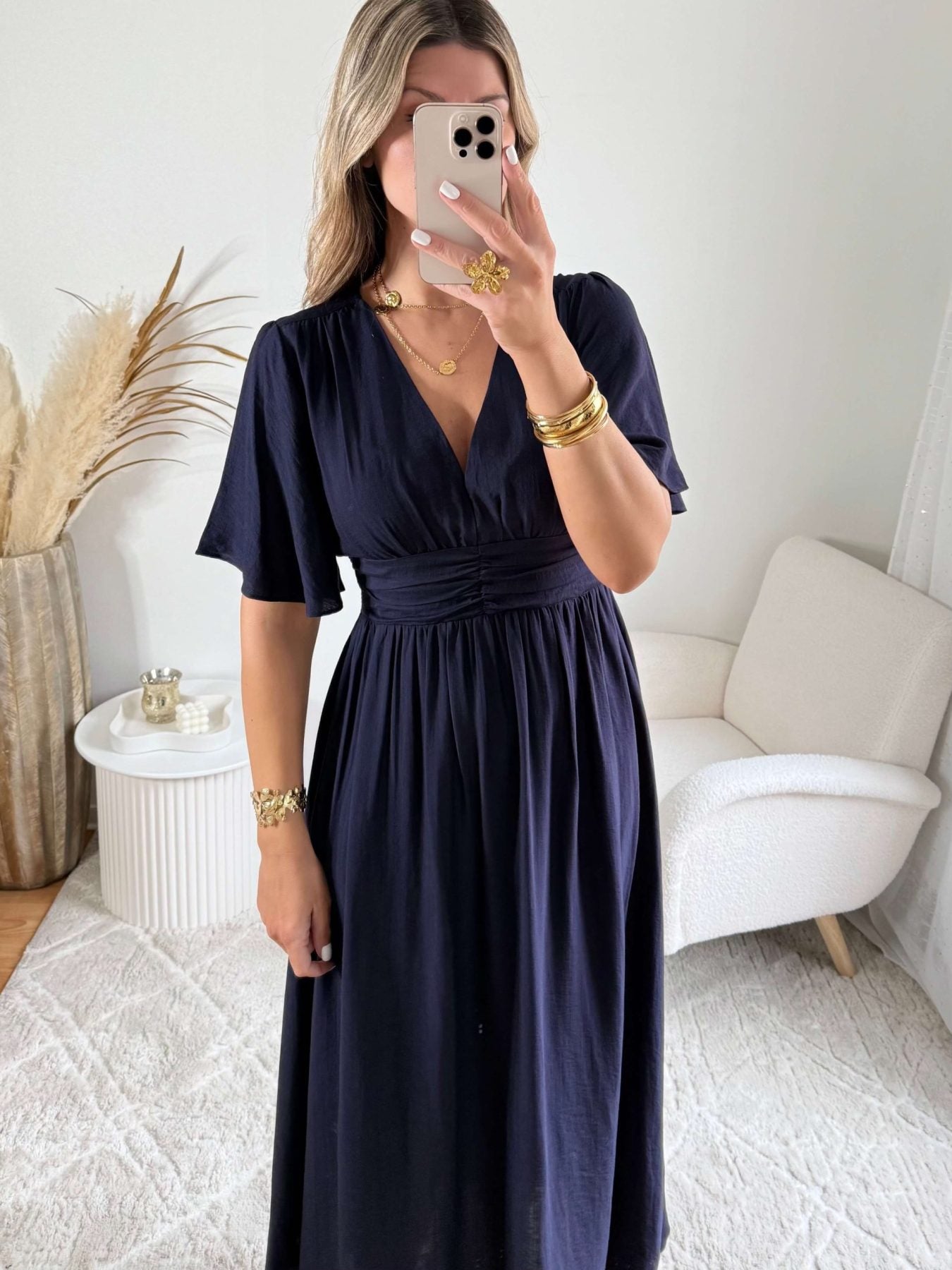 Robe longue marine - Diana