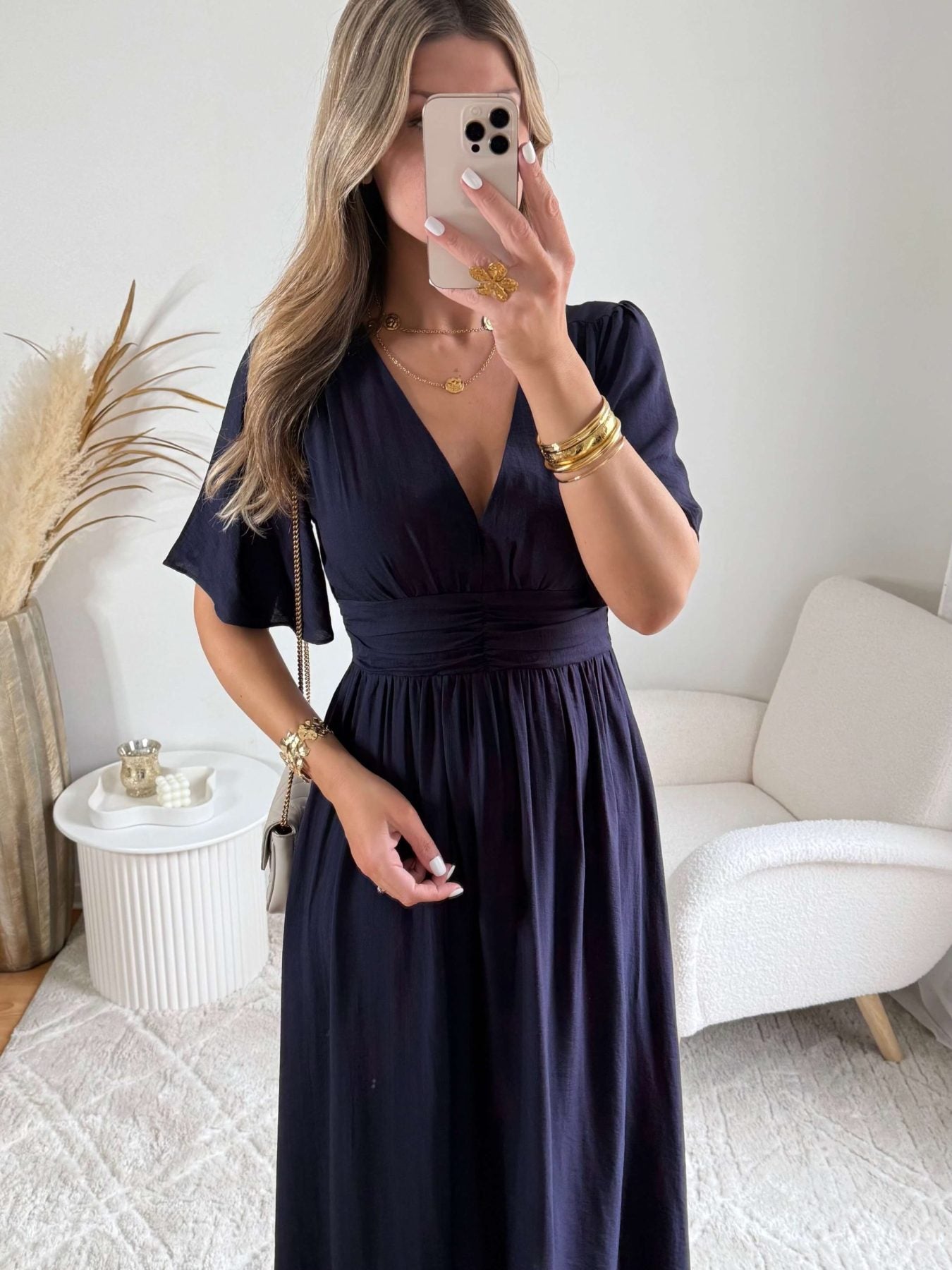 Robe longue marine - Diana