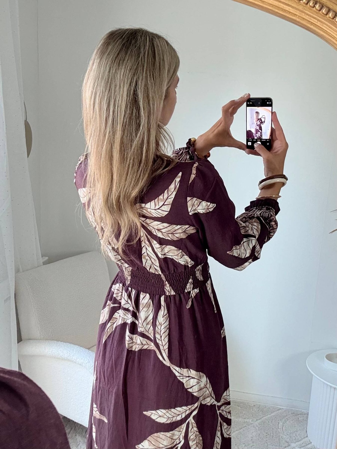 Robe longue prune - Lyra