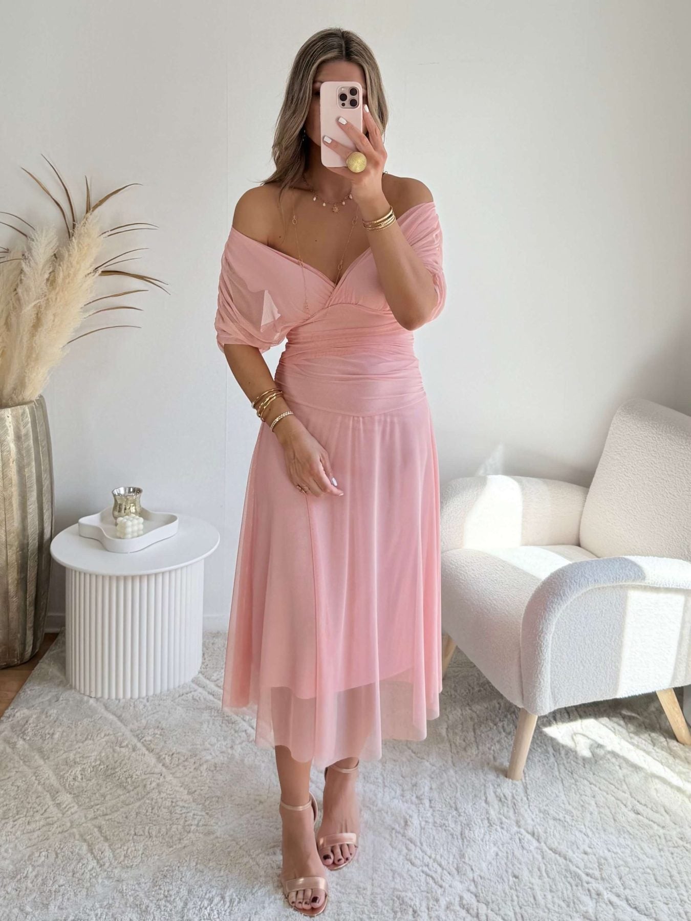Robe en tulle rose - Léna