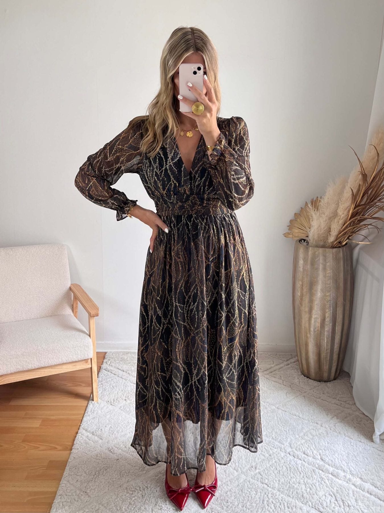 Robe noire dorée - Gloria