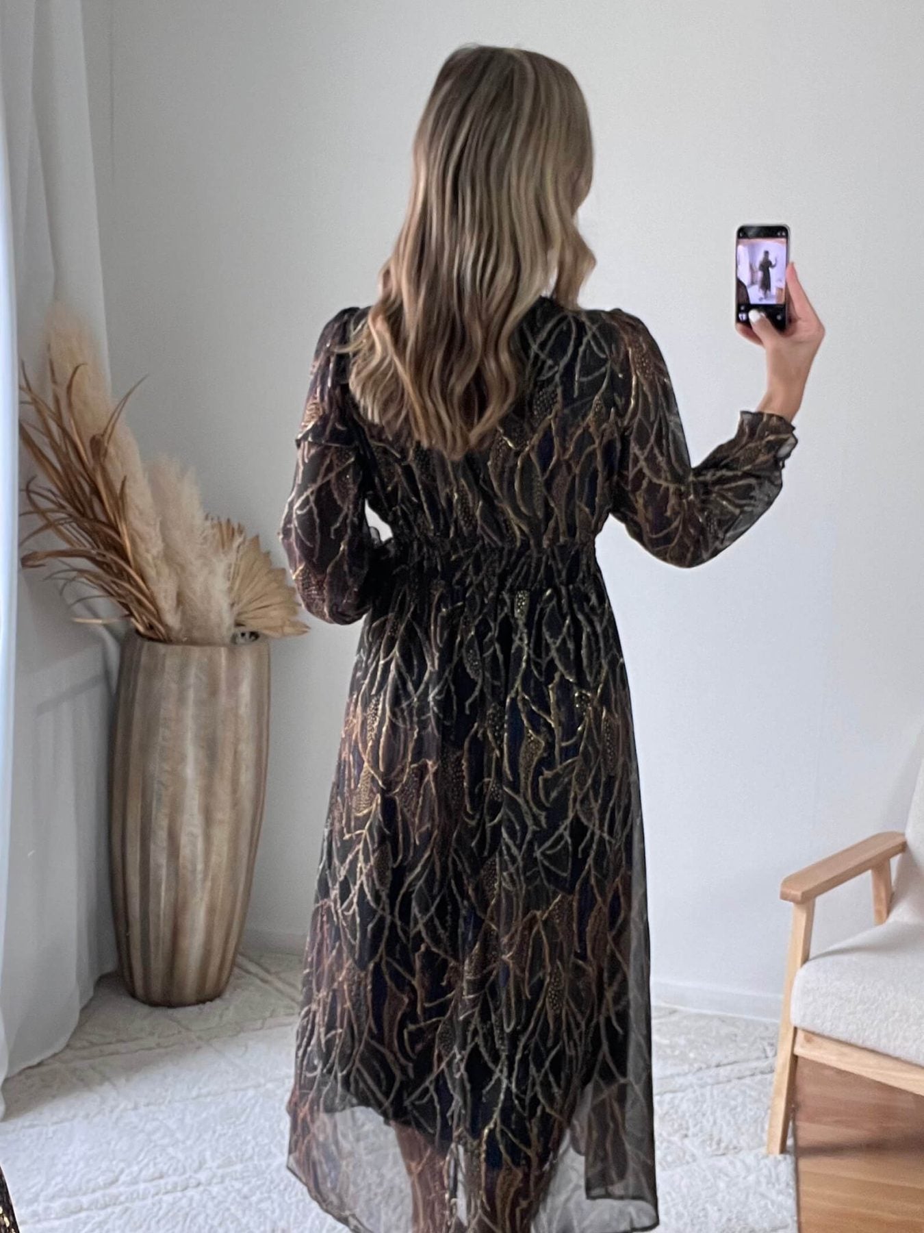 Robe noire dorée - Gloria