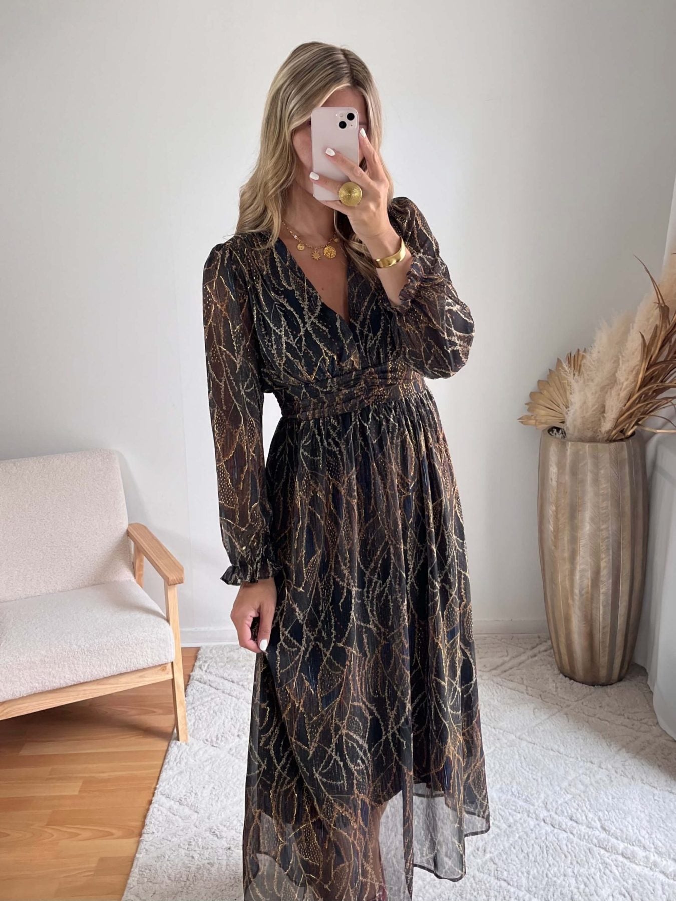 Robe noire dorée - Gloria