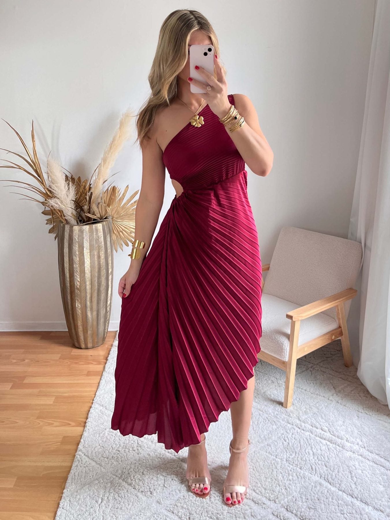 Robe bordeaux - Selena