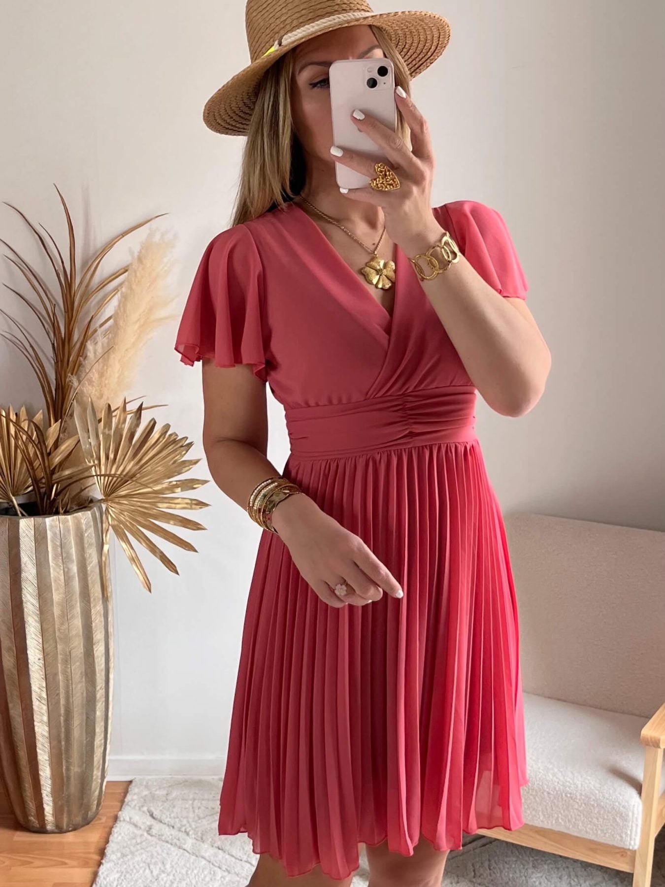 Robe vieux rose - Louane