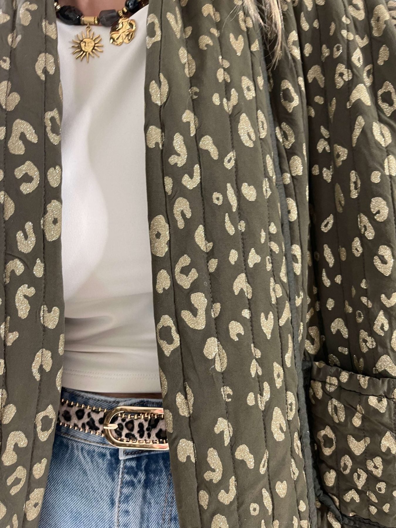 Veste kaki dorée - Emy