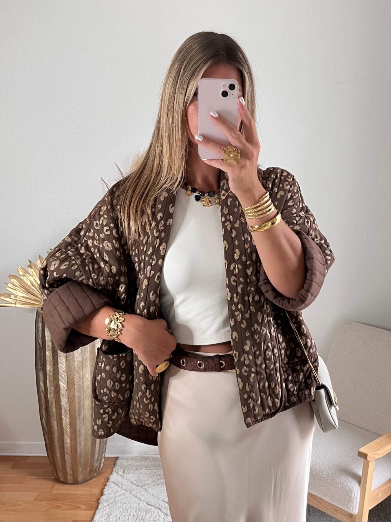 Veste marron dorée - Emy