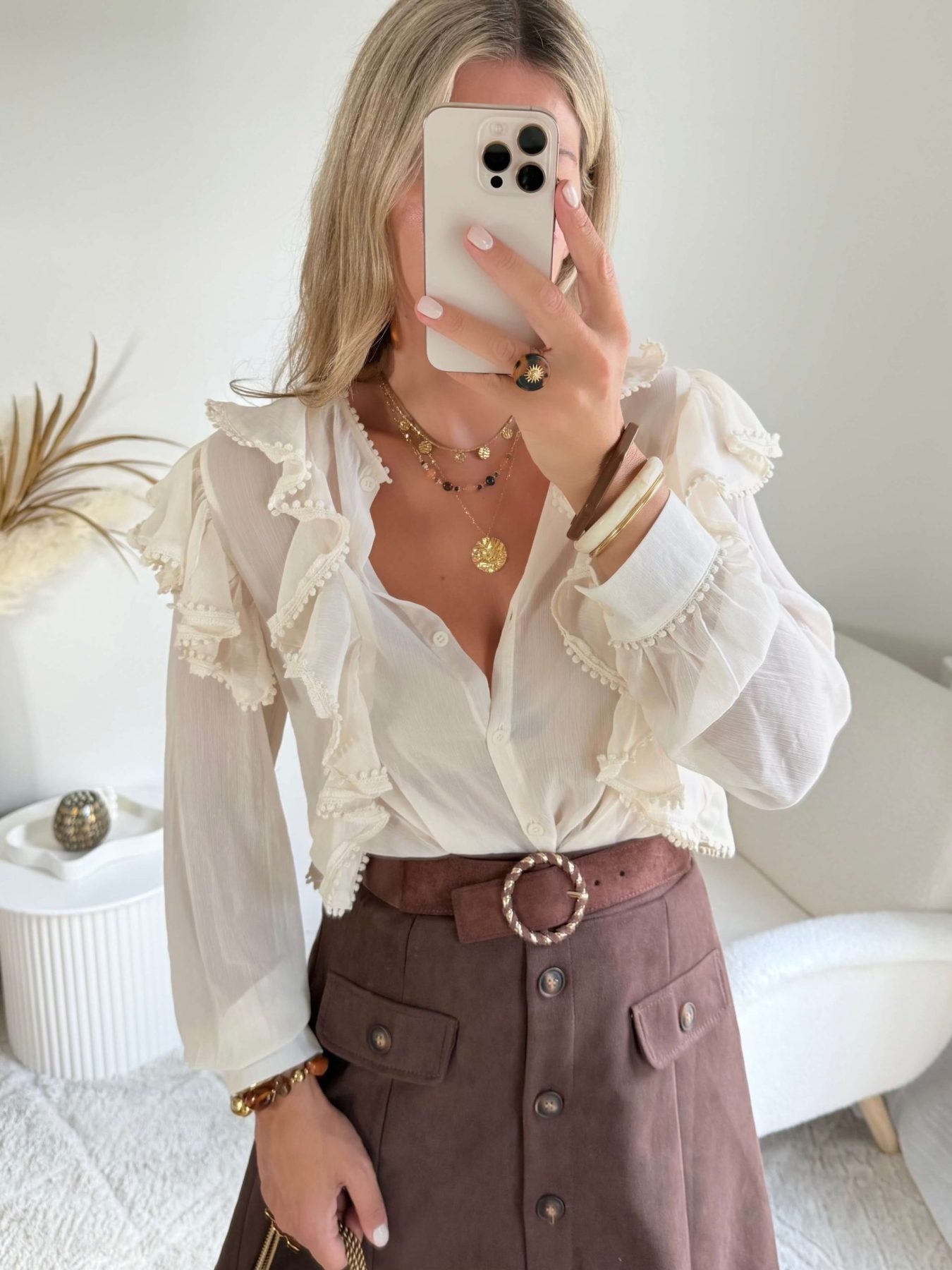 Blouse à volants - Amor