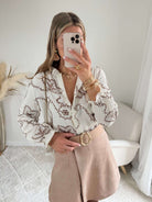 Blouse bohème brodée - Calista