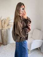 Blouson marron clair - Tao