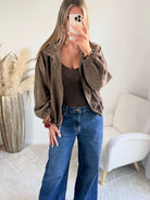 Blouson marron clair - Tao