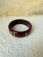Bracelet jonc bordeaux