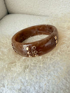 Bracelets jonc marron