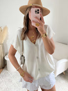 Cardigan ample blanc