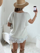 Cardigan ample blanc