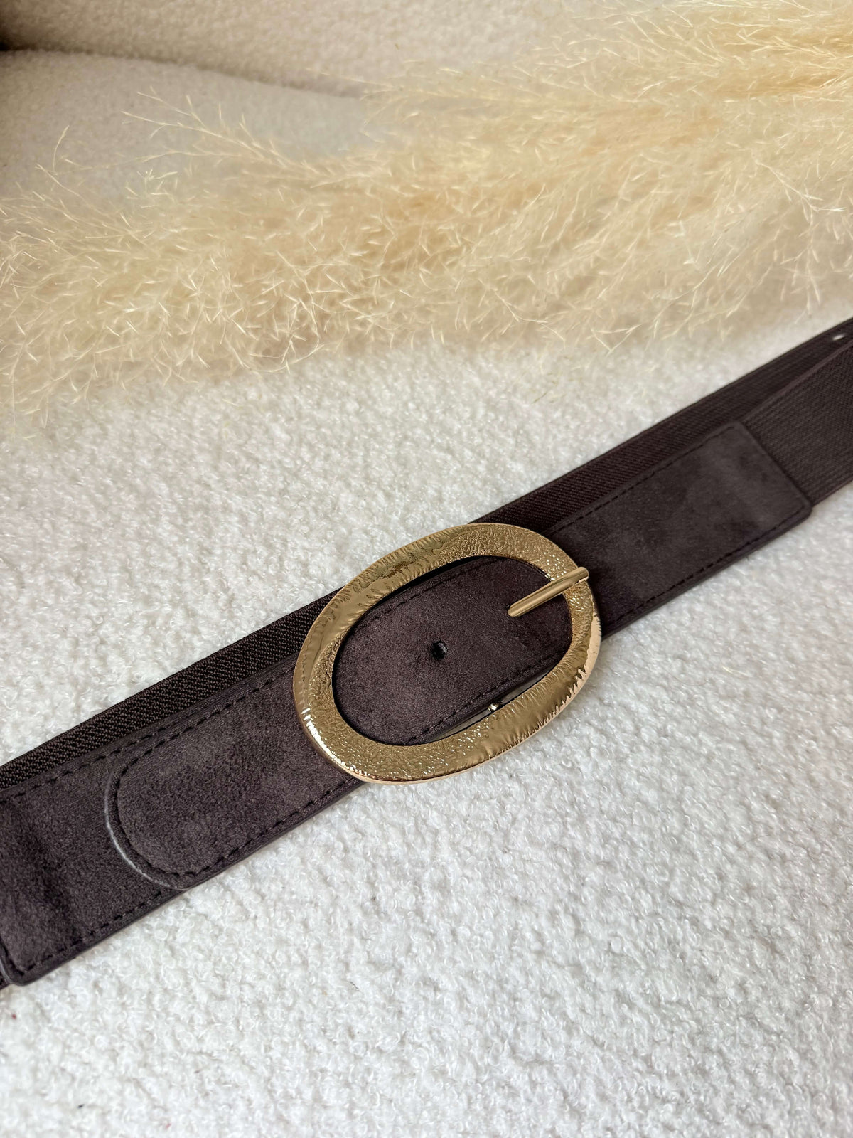 Ceinture marron boucle - Taille Plus