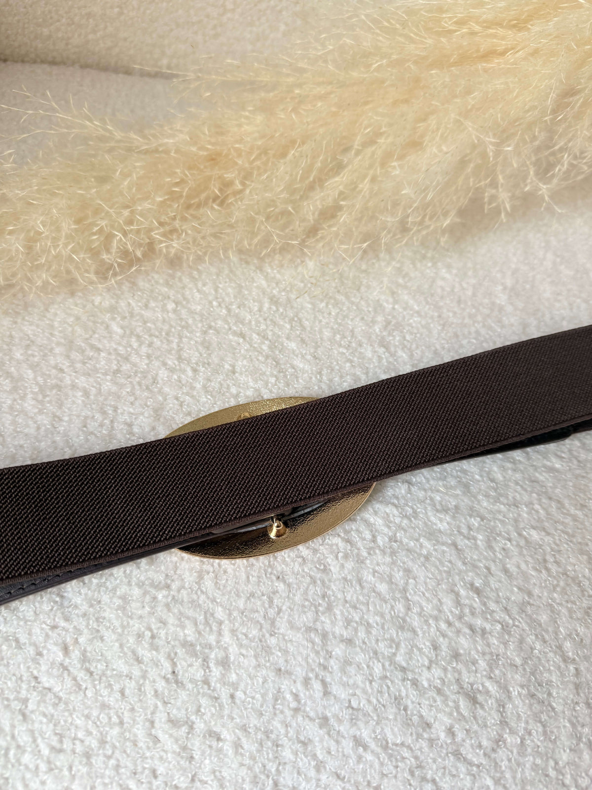 Ceinture marron boucle - Taille Plus