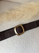 Ceinture marron dorée - Taille Plus
