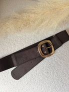 Ceinture marron dorée - Taille Plus