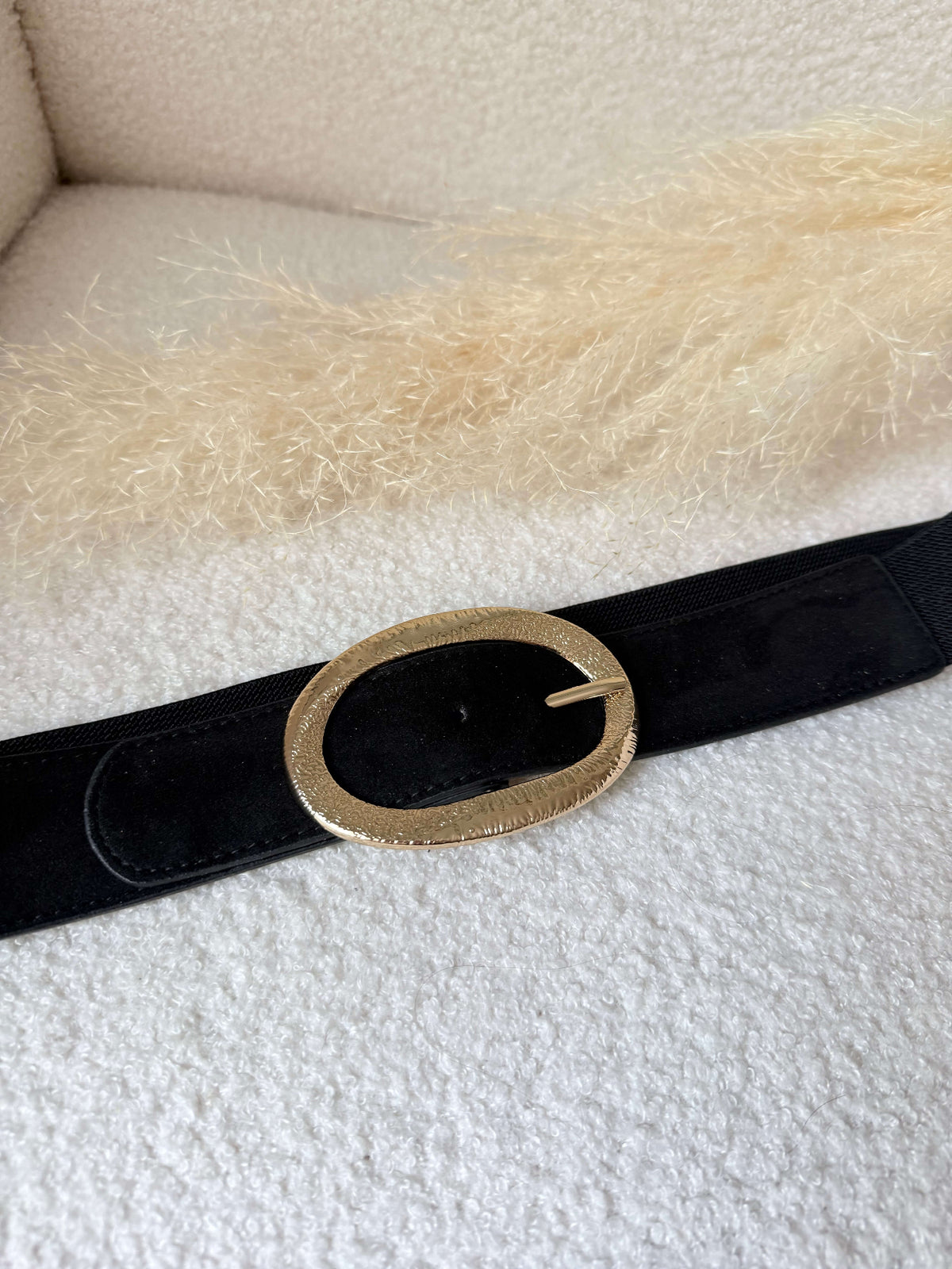 Ceinture noire grande taille 